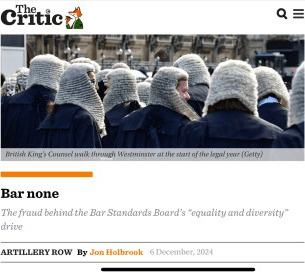 Bar none – the fraud behind the BSB’s “equality and diversity” drive